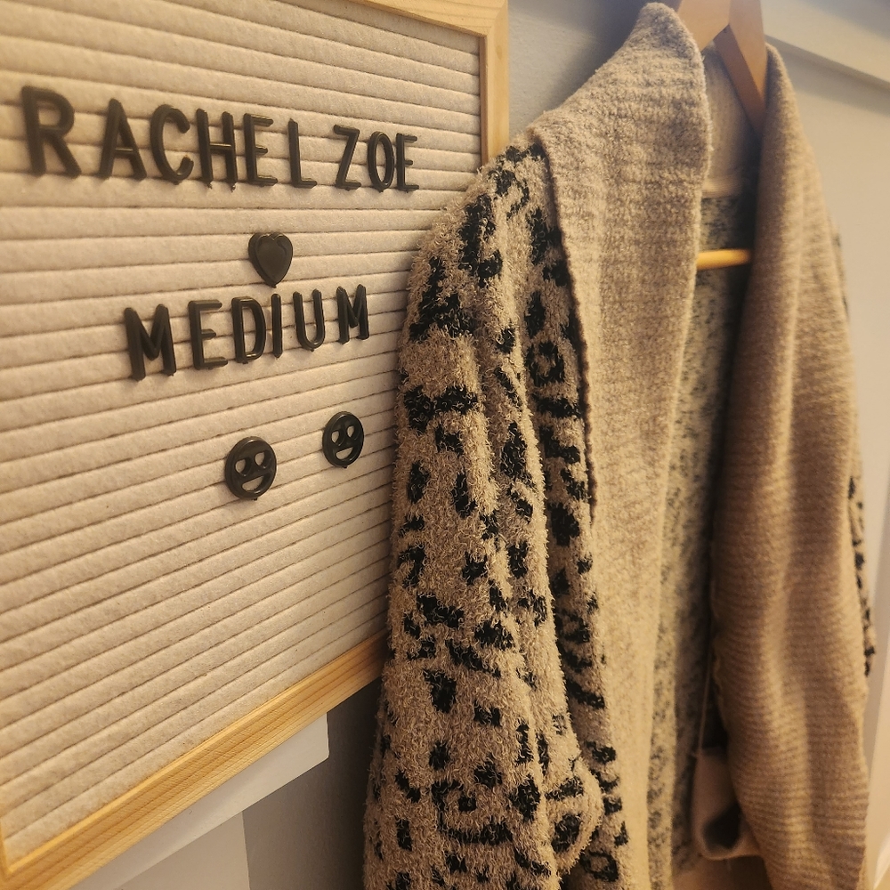 Rachel Zoe leopard cardigan
